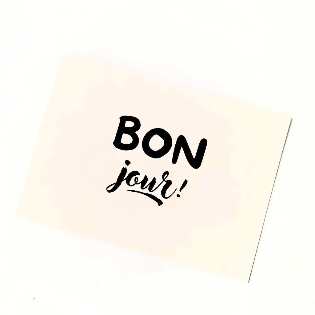 Postkaart BON-jour!
