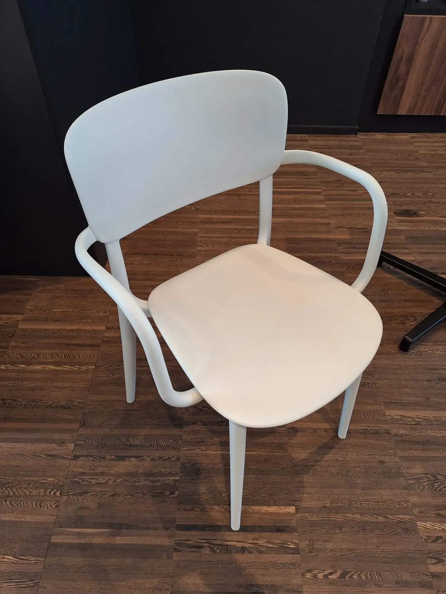 Stapelbare stoel chanvre (beige) met leuning