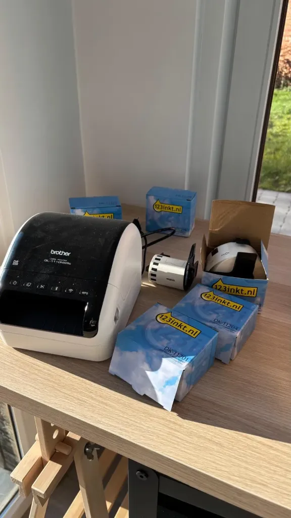 Brother etiketten labelprinter inclusief verschillende rollen etiketten