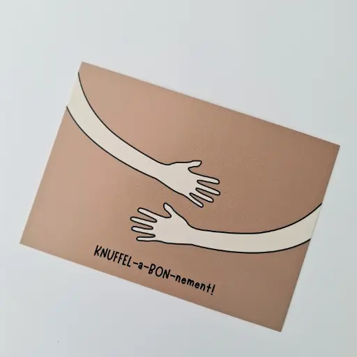 Postkaart Knuffel-a-BON-nement
